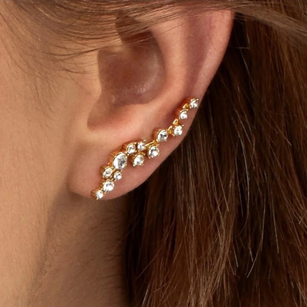 Baublebar Farah Ear Crawlers Gold Earrings